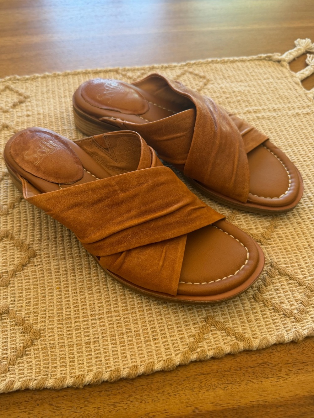 Sofft Fallon Slide Sandal (Women) - Luggage